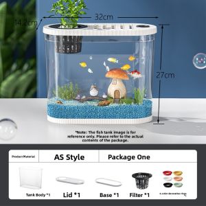 HUICHONG | Tabletop Desktop Oxygen and Filter Integrated Aquarium
