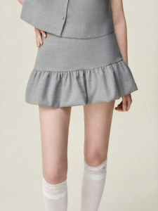 AIVEI | Floral Design Short Skirt Sweet & Petite  Half Skirt
