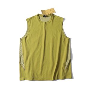 Áo Thun Không Tay Cổ Tròn Rộng Rãi Mùa Hè Mới Ngoài Trời Màu Tương Phản Nhanh Khô Thể Thao Vai Rộng Cho Nam Và Nữ