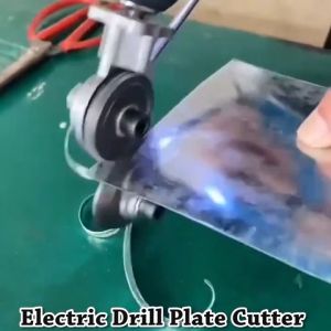 Electric Drill Plate Cutter Metal Sheet Cutter Tool Free Cutting Tool Nibbler Sheet Metal Cut Plate Punch Scissors Universal