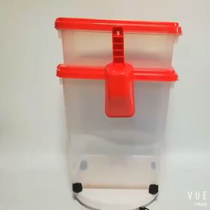 Stackable Plastic Airtight Pet Dry Food Storage Bins/ Containers for household item