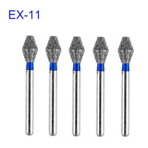 5pcs/pack Dental Diamond Burs Dental Drills For High Speed Handpiece FG Dia 1.6MM Dental Lab Technican Dentistry Material Supply