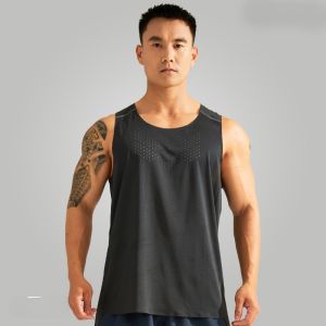 Topwin Sports Running Vest Mens Quick Dry Breathable Shoulder Ice Silk Sleeveless Marathon Long Distance Running Top