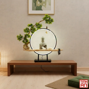 Thác Khói Phong Thuỷ Tiểu Cảnh Trầm Hương Tâm An Vạn Sự An  Thiền An Shop Decor Không Gian Sống.