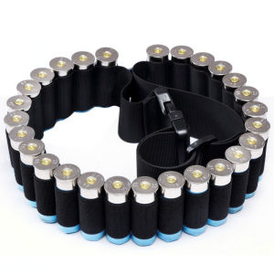 27/30/50 Rounds Shotgun Bandolier Belt Adjustable Tactical Shotgun Shell Carrier Ammo Pouch Holder 12 Gauge Hunting Accessories
