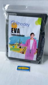 PONCO JAS HUJAN JUBAH SLIM DEWASA ALL SIZE LENGAN PANJANG ADA PENUTUP KEPALA DAN KANCING DEWASA HITAM
