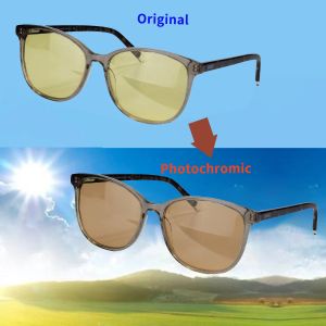 Shinu | SHINU Night Driving Glasses Anti Blue Light Computer Glasses Photochromic Polarized Sunglasses Woman Acetate Sunglasses134mm
