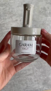 Ho-Ly Tempat Bumbu Estetik Tempat Bumbu Kaca Tempat Garam Mudah Digunakan Seasoning Jar SPICE