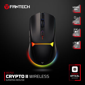 FANTECH CRYPOT II VX7v2 Wired Gaming Mouse 8000DPI RGB Rainbow Lighting Anti-sweat coating Macro Mice Optical Mouse