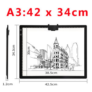 A3/A4 Light Pad Wireless Battery Powered Light Box Artcraft Tracing Pad Rechargeable Light Board for Artists Drawing X-ray