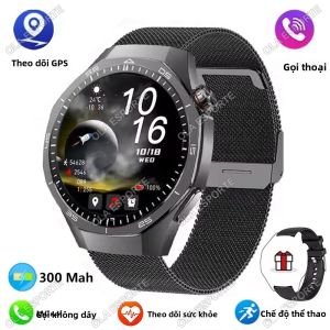 Đồng Hồ Thông Minh New 2025 GT5 Pro Dành Cho Nam Màn Hình AMOLED HD GPS NFC Theo Dõi Nhịp Tim Gọi Bluetooth Chống Nước IP68 Thiết Bị Theo Dõi Thể Dục