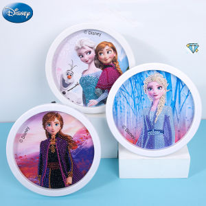 Bafada Cute Princess Diamond Painting Sticker Dazzle Diamond Point Crystal Toys Round Frame Handmade DIY Material Bag Creative Decorative Painting For Girl Gifts