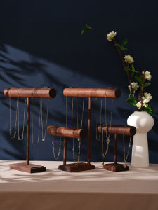 High End Walnut Bracelet Display Stand Vintage Chinese Style Jewelry Chain Holder Accessory Showcase Photography Props