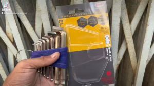 Bộ lục giác đầu bi ngắn 1.5-6mm 7 chiếc TS-7S Eight (Made in Japan)
