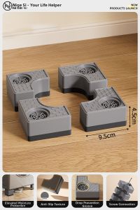 NIGESI | Anti-Vibration Quiet Anti-Slip Foot Pads For Washing Machine