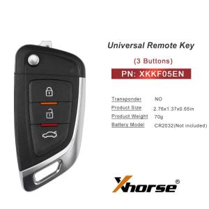 XHORSE | 5 Piece XHORSE XKKF05EN XK Series Blade Shape Folding Universal Remote Key English Version for VVDI tools