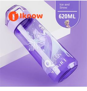 I know Disney Childrens Water Cup Food Grade Material Cute Frozen Strawberry Bear Straight Drinking Cup For Female Students Kettle