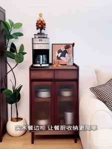 ZHUSHANXIA | Small Living Room Coffee Cabinet and Wine Bar Storage Cabinet