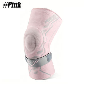 1PC Compression Knee Support SleeveGel Patella Cushion & Detachable Patellar Strap Design Sports Knee Brace for CyclingRunning