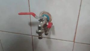 1 trong 2 ra vòi bền Vòi chống ăn mòn máy giặt van bi vòi 3/4in đầu vào cho tưới tiêu cho ngoài trời