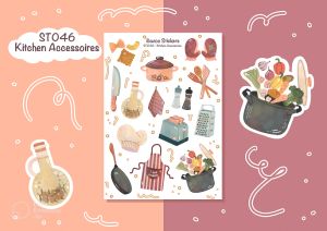 Sticker tự thiết kế - sticker sheet happy winter - hình dán sổ nhật kí bullet journal - unim024