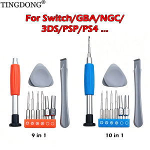 Screwdriver Set Game Console Repair Tool Kit Disassembly Opening Pry Tool For Switch GBA 3DS PSP NGC PS4 Repair Parts