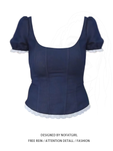 plus Size Womensblue Short Sleeve T-Shirt Bow Waist Tightening Summer Spice up Your Look Sweet And Caliente Top for plus Size Girls