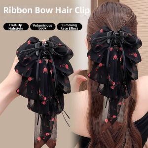 Elegant Bow Scrunchie Hair Clip