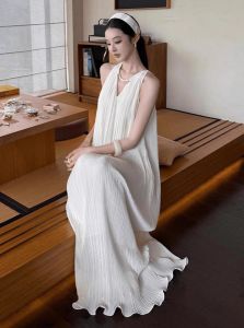 DANTING | Elegant Pleated Spaghetti Strap Dress