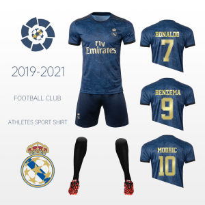 Real Madrid Boys Football Training Kit Sports Uniform Shirt Shorts Set Customizable Home Match Version Fan Gear