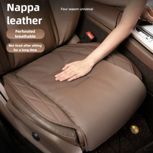 New Car Seat Cushion Breathable Nappa Leather Car Seat Extended Leg Support Pad for Most Cars All Season Seat Cushion