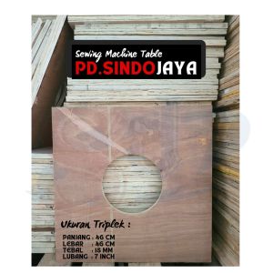 Triplek Tebal 18mm 46 x 46 Lubang Tengah 7 Inch
