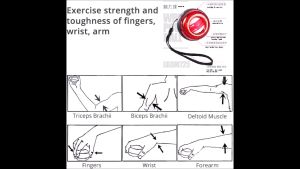 Wrist Trainer Grip Strengthener Training Equipment Tool Ball Gyro Hand Power Wrist Bones Muscle Rehabilitation Gyroscope Gyroscopic Forearm Grip Exerciser Exercise Fitness Home Use Pocket Size Budget Workout Toy Gift Xmas Birthday Fathers