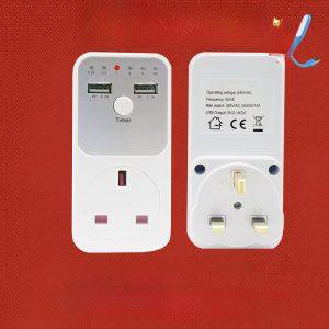 British Countdown Socket Timer Smart Charging USB 5v2.1a Automatic Power off Anti-Overcharge Time