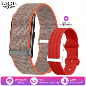 LIGE | LIGE New Ultra-light Screenless Smart Watch Men Women Fitness Smart Bracelet Sports Bands Heart Rate Health Monitor Smartwatches