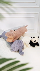 หมอนรูปการ์ตูนสัตว์ หมอนขายาว หมอนข้าง หมอนตุ๊กตา สไตล์เกาหลี ตกแต่งห้องโซฟา น่ารัก นุ่มนิ่ม ปุกปุย ของขวัญ ตุ๊กต