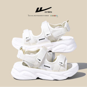 Fashionable Summer Sandals Womens 2025 New Style Sports Beach Shoes Thick Bottom Magic Tape Casual Low Cut PU Lined Footwear