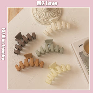 Korea Extra Large Shark Clip Women Korean Style Acrylic Hair Clip Retro Simple Shark Clip Frosted Solid Color Hair Pin Hair Accessories