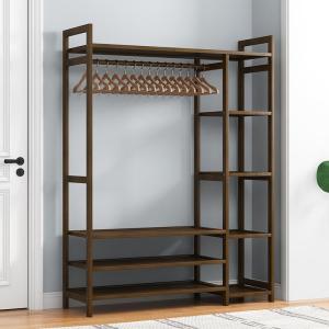 ZHENTAIYUAN | Bedroom Home Use Floor Standing Shoe And Clothes Hanging Storage Rack