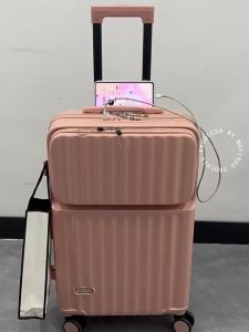 KUBIXIONG | Stylish Womens Small Front Opening Suitcase 20 Inch