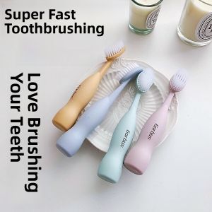 Gorbus Giant Soft Bristle Wide Head Toothbrush Anti-Bacterial Adult Oral Care Tool Cute Couple Friendly Dental Cleaning Instrument
