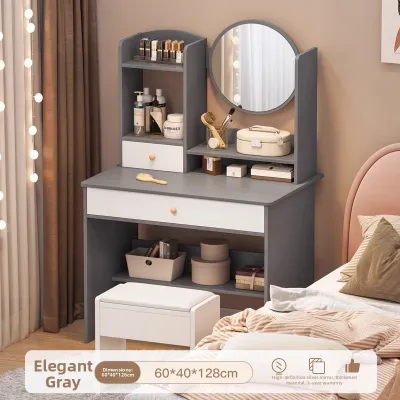 Mini Modern Makeup Vanity with Storage