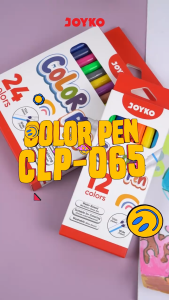 JOYKO COLOR PEN 12 / 24 WARNA SPIDOL SET ANAK CLP 065 WASHABLE NONTOXIC