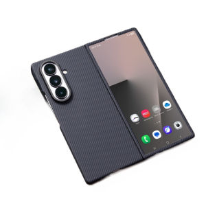 szhaiyu | Shockproof Carbon Fiber Magnetic Phone Case For Samsung Galaxy Z Fold 8 7 6 5 4 Ultra Built-in Front Screen Film Hard Cover