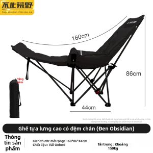 BUZHIHUANGYE | Ghế Moon Gấp Xếp Ngả Lưng Dã Ngoại Cầm Tay