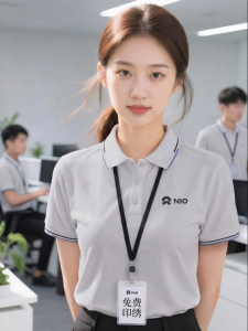 Icy Silk Customizable Business Turn-Down Collar Workwear