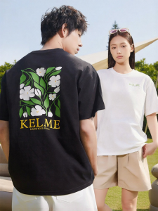 Kelme | Short Sleeve Summer Couple T-Shirt Print Cotton-Feel Quick-Dry
