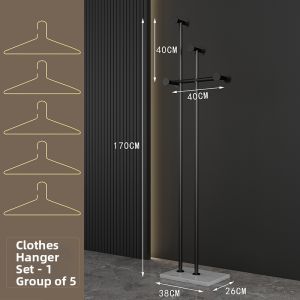 Luxurious Italian Design Standing Coat Rack Iron