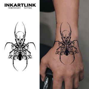 Skeleton spider temporary tattoo sticker waterproof magic tattoo lasts to 15 days fake tattoo semi permanent tattoo