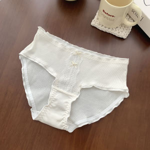 plus Size Womens Underwear Antibacterial Seamless Long Crotch Triangle Pants Comfortable Breathable Briefs High Waist Cotton